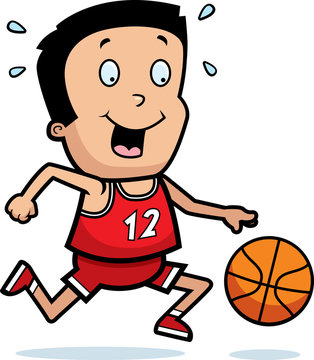 Cartoon Boy Basketball