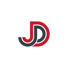 Initial Letter JD Linked Design Logo