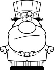 Cartoon Patriot Bored