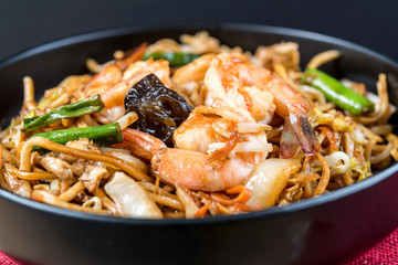 fried noodle asian food on the table