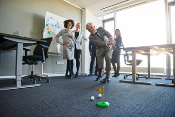 Business people teambuilding in office space