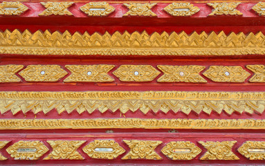 Close up detail of thai temple