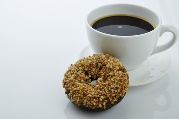 Donut with coffee
