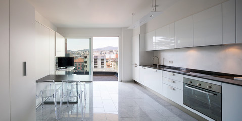 Kitchen of a modern apartment, nobody