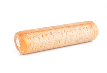 Waffle stick on white background