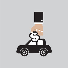 Buy A Car Concept Vector Illustration