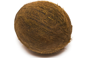 Tropical fruit coconut  isolated on white