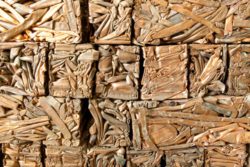 Crushed copper pipes