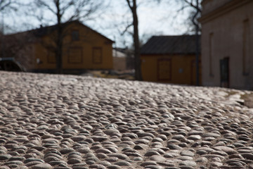 Cobbled road