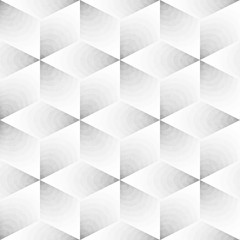 Jednolite wzór monochromatyczny. Dachówka Grungy Geometric Shapes. - 153904036
