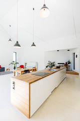 Big scandynavian style kitchen
