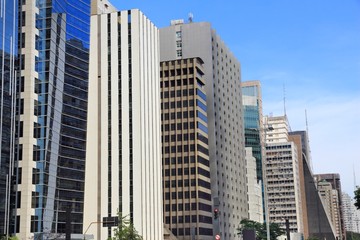 Fototapeta na wymiar Paulista Avenue, Sao Paulo