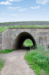 tunnel is in a wall