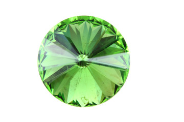 green glass diamond isolated
