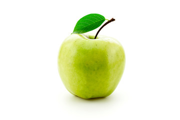 Green Apple on a white
