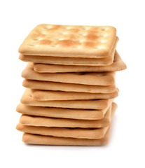 Stack of soda crackers