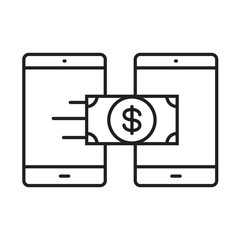 icon money transfer, vector