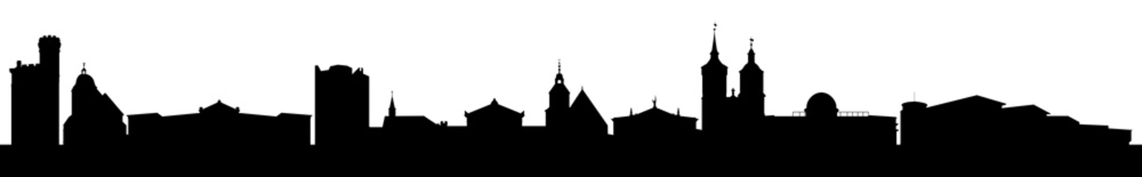 Skyline G&ouml;ttingen mit Universit&auml;t, Rathaus und vielen Sehensw&uuml;rdigkeiten der Stadt.