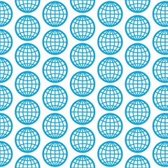 Pattern background Globe Icon