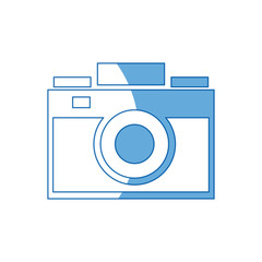 photo camera flash lens image vector illustration