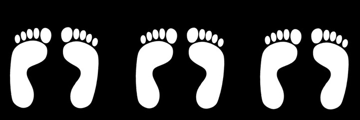 Füße in Startposition