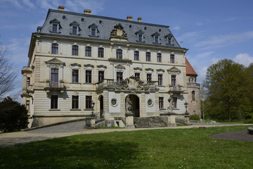 Fototapeta na wymiar Barockschloss Altdöbern, Vorderansicht