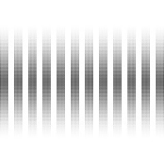 vertical lines circles. abstract stripes of the balls. white background. halftone effect. vector illustration.