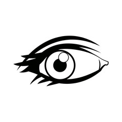 comic eye look optical style vector illustration
