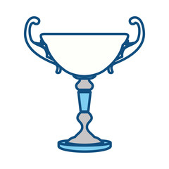 Trophy cup championship icon vector illustration graphic design