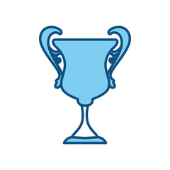 Trophy cup championship icon vector illustration graphic design