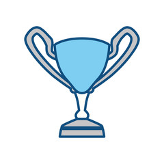 Trophy cup championship icon vector illustration graphic design