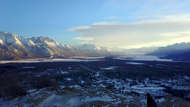 Lone Winter Hiker