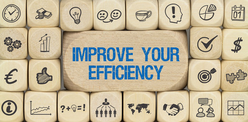 Improve your Efficiency / Würfel mit Symbole