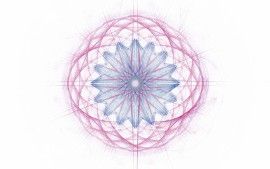 Geometrical symbol on a white background