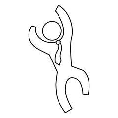 Businessman pictogram symbol icon vector illustration graphic design