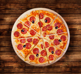 Pizza with seafood. This picture is perfect for you to design your restaurant menus. Visit my page. You will be able to find an image for every pizza sold in your cafe or restaurant.  