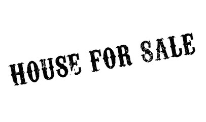 House For Sale rubber stamp. Grunge design with dust scratches. Effects can be easily removed for a clean, crisp look. Color is easily changed.