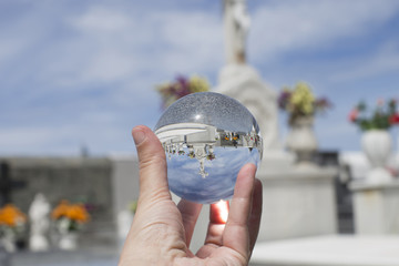 Through a glass ball