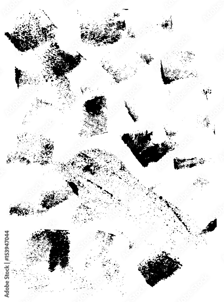 Poster vector artistic design elements in grunge dust messy dirty style. texture dynamic overlay. wide scra