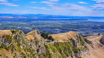 View from Te Mata Peak. Looking Toward Hawke's Bay - Napier, New Zealand