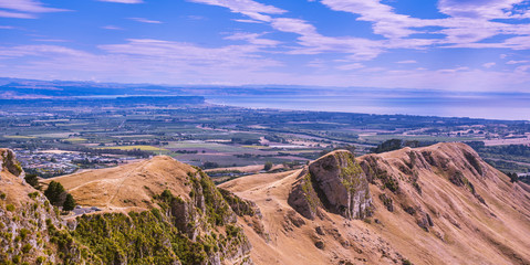 View from Te Mata Peak. Looking Toward Hawke's Bay - Napier, New Zealand