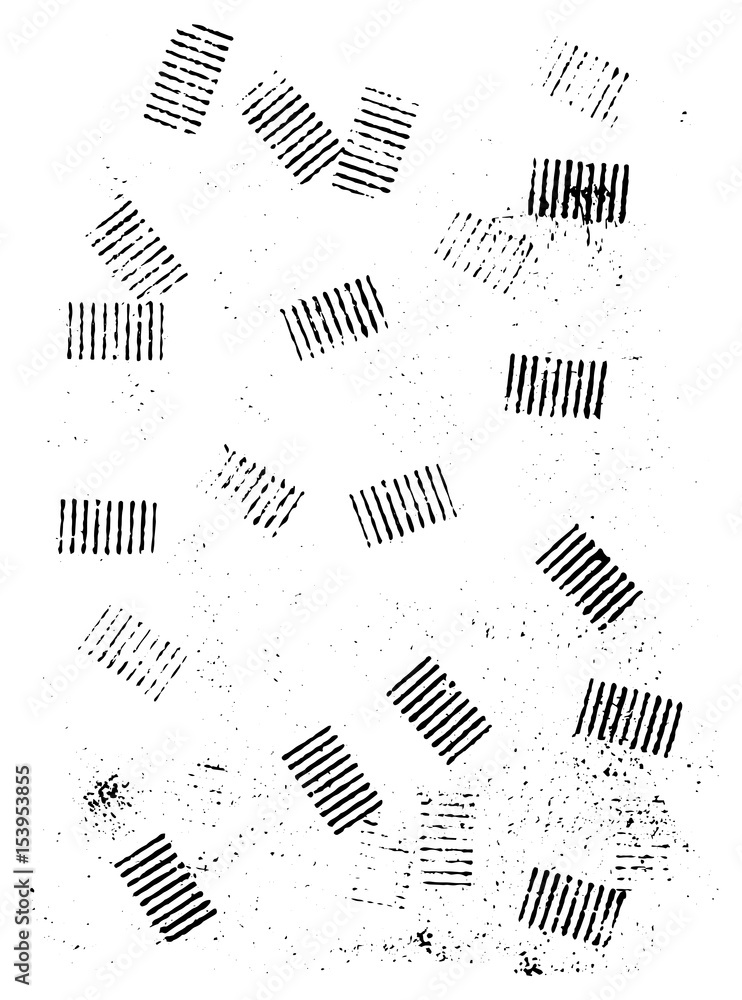 Poster vector artistic design elements in grunge dust messy dirty style. texture dynamic overlay. striped t