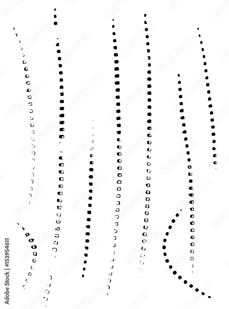 Poster vector artistic design elements in grunge dust messy dirty style. texture dynamic overlay. dot line 