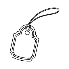 Shopping tag label icon vector illustration graphic design