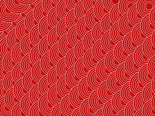 Colorful white and red circles pattern background - 153955431