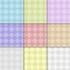Geometric seamless pattern. Colored background