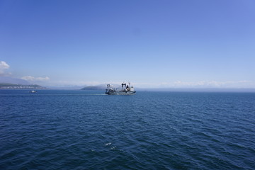 Рейд . Владивосток. Приморский край. Россия.