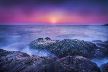 seascape with star twilight ,Thailand