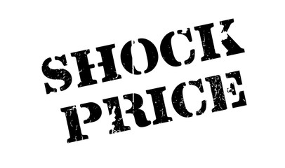 Fototapeta premium Shock Price rubber stamp. Grunge design with dust scratches. Effects can be easily removed for a clean, crisp look. Color is easily changed.