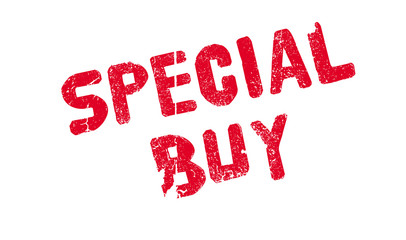 Special Buy rubber stamp. Grunge design with dust scratches. Effects can be easily removed for a clean, crisp look. Color is easily changed.